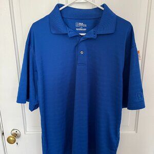 Men's PGA Tour Golf Shirt Large Royal Blue FREE shipping